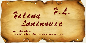 Helena Laninović vizit kartica